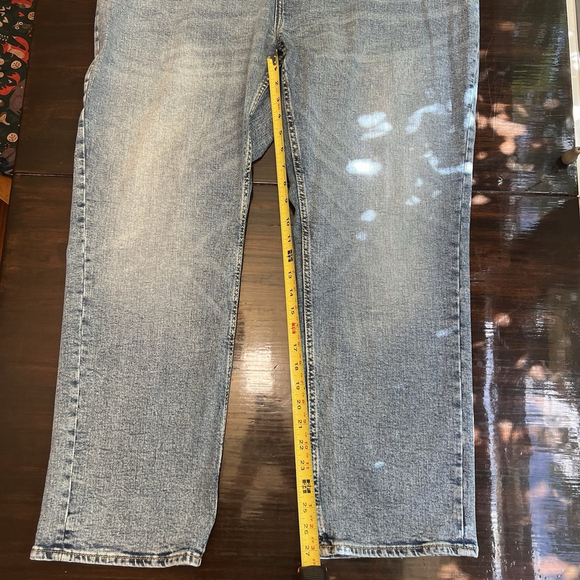 Old Navy Jeans Slim Men's 44x30 Regular Stretch Zip Mid Wash Pockets Distressed - Picture 12 of 16